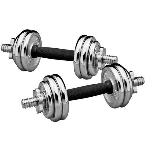15kg Chrome Dumbell Set