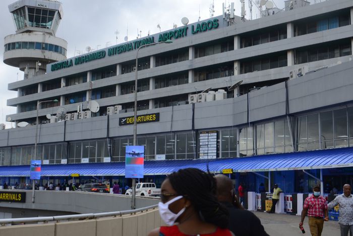 Passengers at the Murtala Muhammed International Airport (MMIA). [Getty Images]