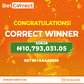 BetCorrect user wins ₦10m from 6 full-time draw predictions