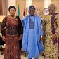 President Bola Tinubu flanked by Mrs Folashade Esan, outgoing Head of Service of the Federation (R), and her successor, Mrs Esther Wilson-Jack (L) [Presidency]