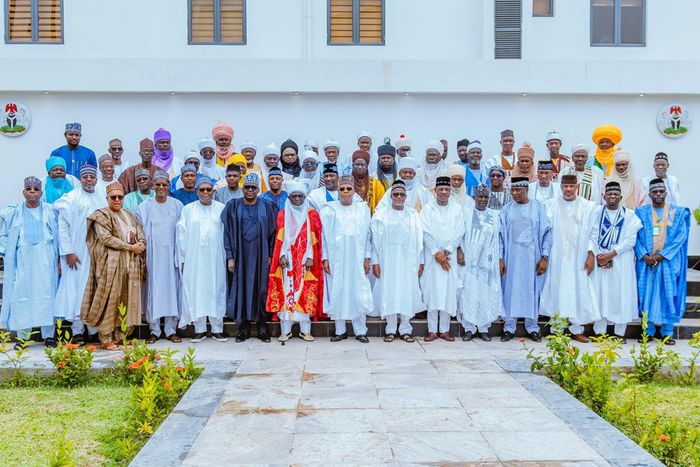 Vice-President Kashim Shettima paid a condolence visit to the family of the late Emir of Ningi [Presidency]