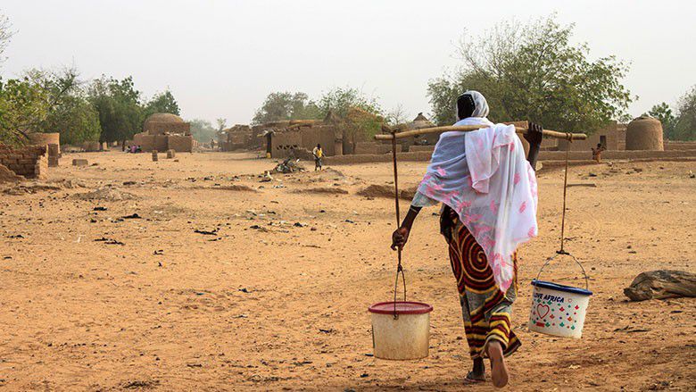 Countries without access to clean water [worldbank]