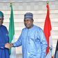 NDLEA Chairman, Brig.-Gen. Buba Marwa (retired) receives Governor Caleb Mutfwang of Plateau State in his Abuja office [Facebook:NDLEA]