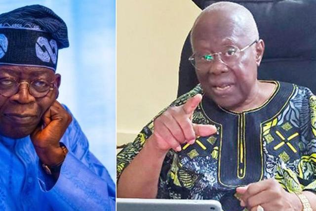 President Tinubu and Bode George.
