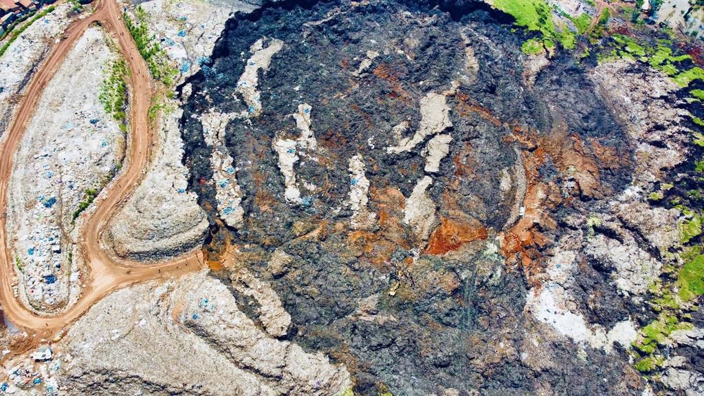 The Kiteezi landfilll collapsed following a heavy downpour