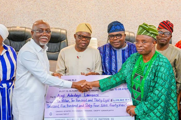 Ondo government pays ₦3.2bn gratuity to pensioners [NAN]