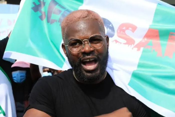 Falz was a prominent figure during the 2020 ENDSARS protest [BBC]
