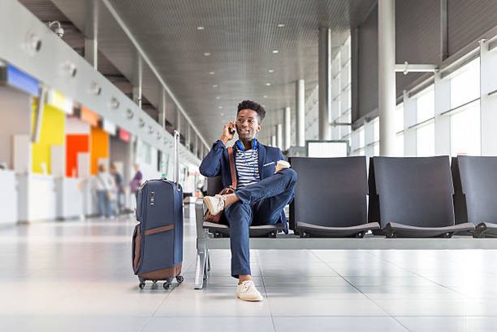 Black man at airport [iStock]