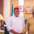 President Bola Tinubu receives the founder and Chief Executive Officer of Innoson Vehicles Manufacturing Company Ltd., Mr. Innocent Chukwuma, at Aso Rock Villa, Abuja, on Thursday.  [Presidency]