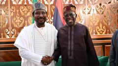 President Bola Tinubu and Deputy Senate President Jibrin Barau [X, Twitter]