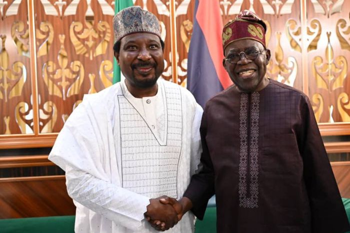 President Bola Tinubu and Deputy Senate President Jibrin Barau. [X, Twitter]