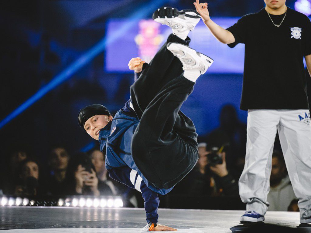 At 17 years old, Dominika Banevi is competing in breaking for Lithuania.