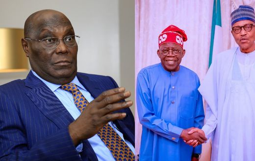Atiku Abubakar, Bola Ahmed Tinubu, and Muhammadu Buhari. [Getty Images]
