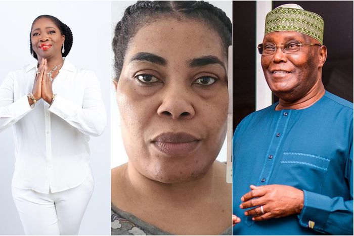 L-R: Abike Dabiri-Erewa, Amaka Patience Sunnberger and Alhaji Atiku Abubakar.