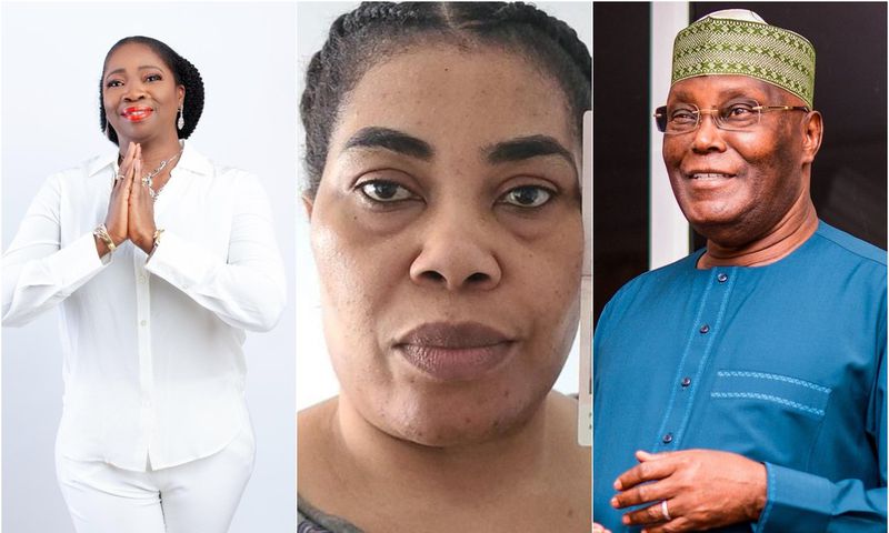 L-R: Abike Dabiri-Erewa, Amaka Patience Sunnberger and Alhaji Atiku Abubakar.