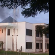 Image of the fire incident at the Katsina State governor's house. [The Nigerian Tribune]