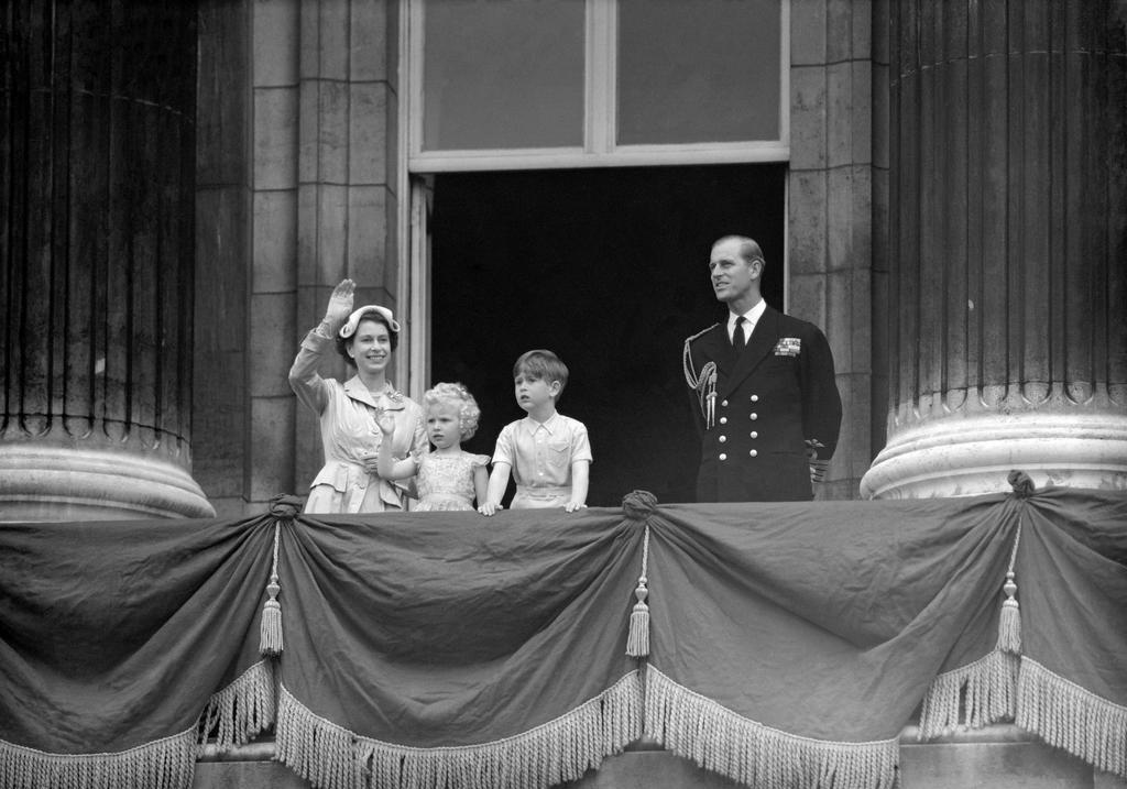 1954: The image selected for the royal family's 1954 Christmas card showed Queen Elizabeth, Prince Philip, Prince Charles — now King Charles III — and Princess Anne.