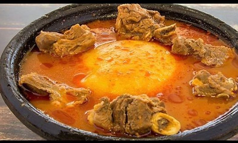 Fufu with light soup
