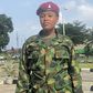 The dismissed female solider, Private Ruth Ogunleye.  [Punch]