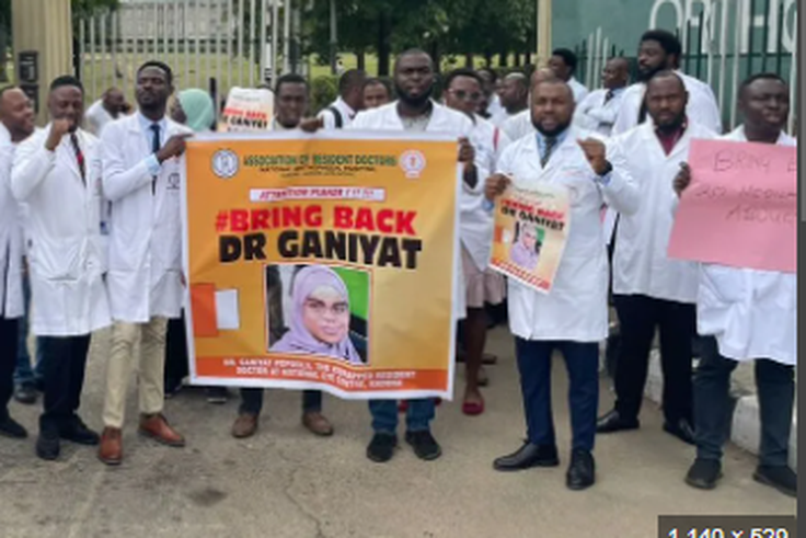 Orthopedic resident doctors join march for kidnapped colleague [Premium Times Nigeria]