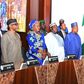 President Bola Tinubu and his cabinet members during a Federal Executive Council meeting. [Punch]
