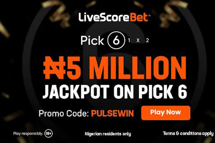Player wins record ₦2.5m jackpot on LiveScore Bet free-to-play game (Pick 6)