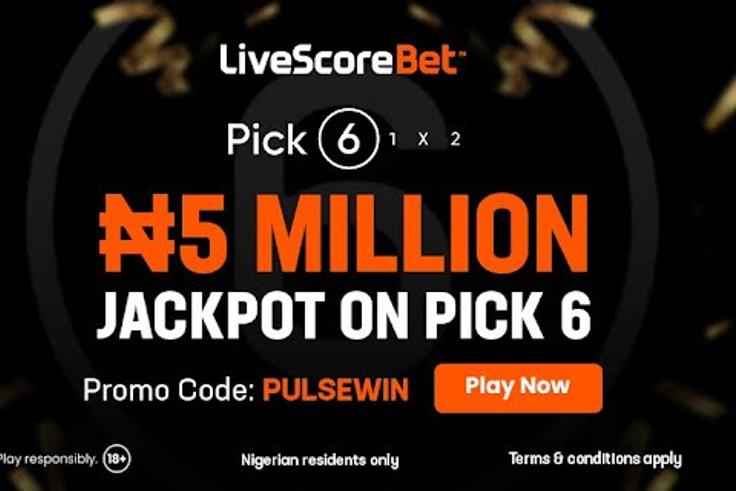 Player wins record ₦2.5m jackpot on LiveScore Bet free-to-play game (Pick 6)