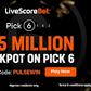 Player wins record ₦2.5m jackpot on LiveScore Bet free-to-play game (Pick 6)