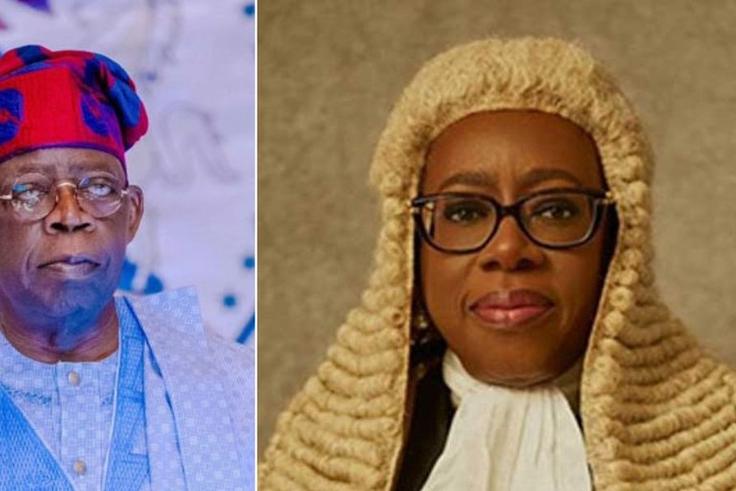 President Tinubu and Justice Kekere Ekun [Intel Region]