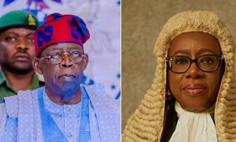President Tinubu and Justice Kekere Ekun [Intel Region]