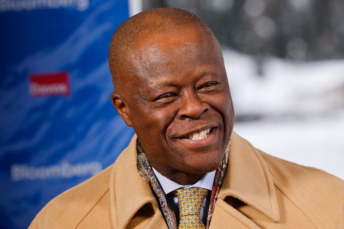 Wale Edun, Nigeria's finance minister, during a Bloomberg Television interview on day two of the World Economic Forum (WEF) in Davos, Switzerland. [Getty Images/Bloomberg]