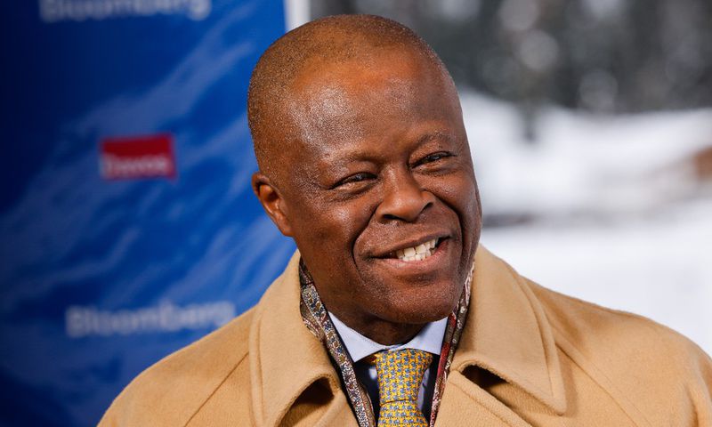 Wale Edun, Nigeria's finance minister, during a Bloomberg Television interview on day two of the World Economic Forum (WEF) in Davos, Switzerland. [Getty Images/Bloomberg]