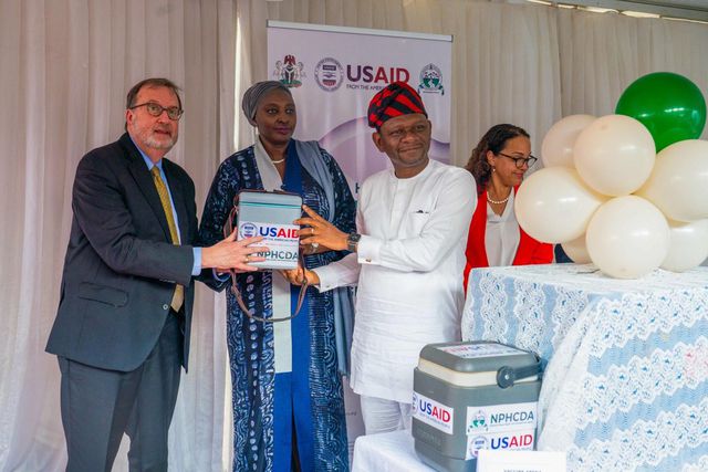First-ever delivery of mpox vaccines in Africa outside of clinical trials arrives in Nigeria. [Credit WHO]