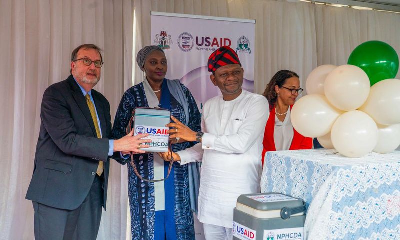 First-ever delivery of mpox vaccines in Africa outside of clinical trials arrives in Nigeria. [Credit WHO]