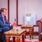 President Bola Tinubu with Mr Richard Mills Jr, newly appointed United States Ambassador to Nigeria at the State House on Thursday [NAN]
