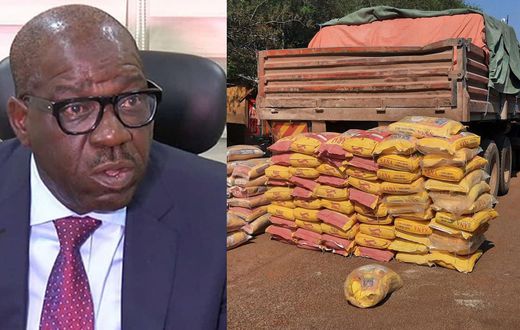 Edo govt makes U-turn, confirms receiving trucks of rice from FG