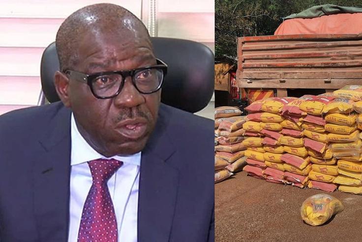 Edo govt makes U-turn, confirms receiving trucks of rice from FG
