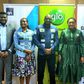 L-R: VAS Manager (Content), Globacom, Godwin Oriazowanlan; GM, Truthware Solutions, Osidibo Adebayo; VAS Manager, (Lottery) Globacom, Olufunmilola Adeola; Head, Value Added Services, Globacom, Mojeed Aluko; Chief Marketing Officer, AXA Mansard, Surakat...