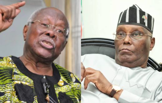 L-R: Chief Bode George and Alhaji Atiku Abubakar.