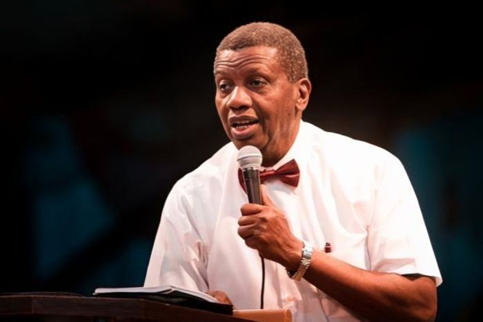 Pastor Enoch Adeboye speaking about his peaceful Sunday death vision to congregation