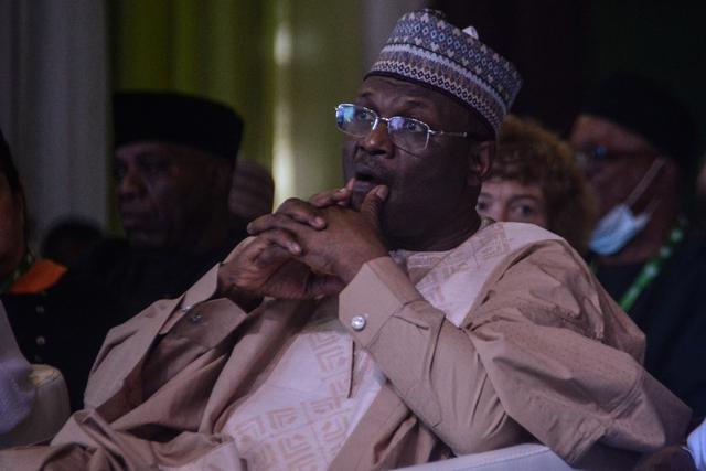 The chairman of the Independent National Electoral Commission (INEC), Prof. Mahmood Yakubu. [Getty Images]