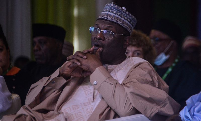 The chairman of the Independent National Electoral Commission (INEC), Prof. Mahmood Yakubu. [Getty Images]