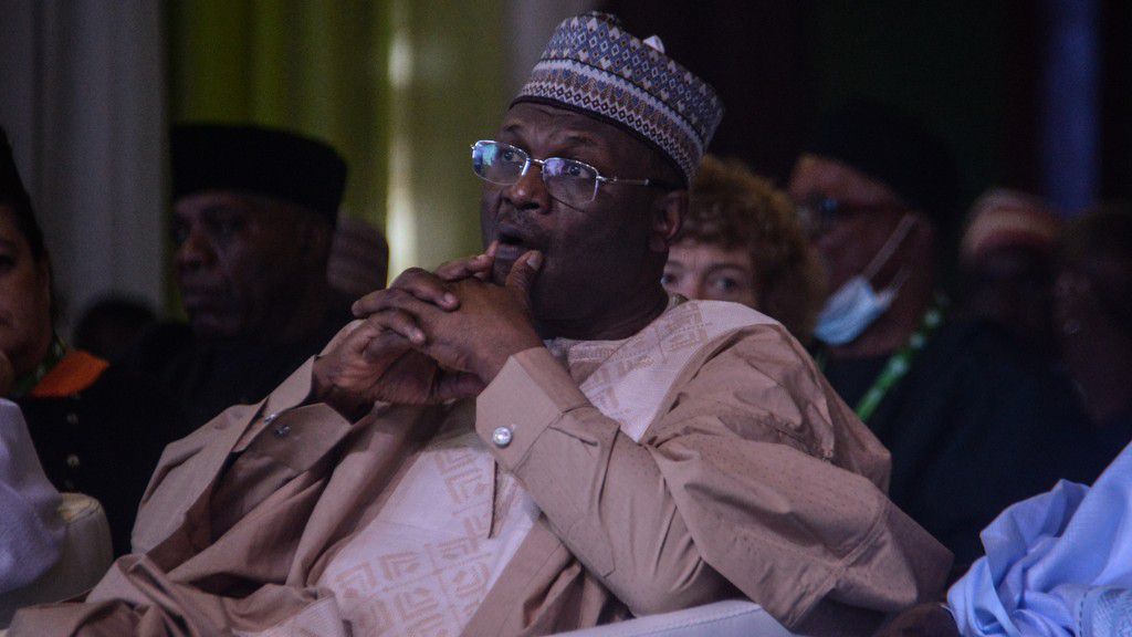 The chairman of the Independent National Electoral Commission (INEC), Prof. Mahmood Yakubu. [Getty Images]