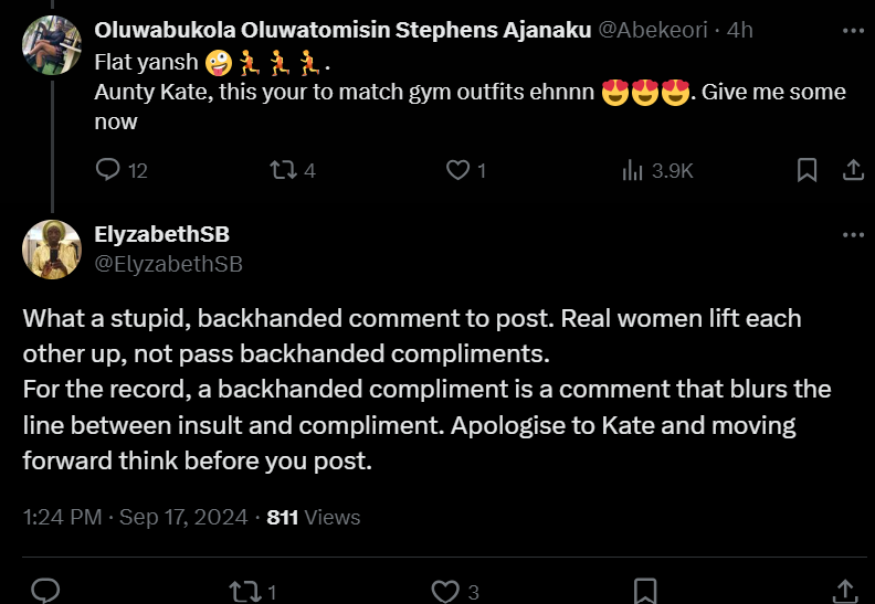 Twitter troll body shames Kate Henshaw [X/katehenshaw