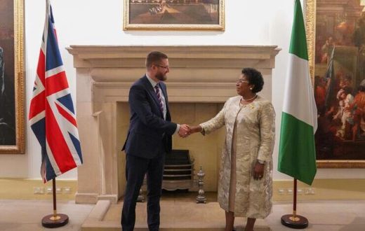 R-L: Nigeria's Head of Civil Service, Didi Walson-Jack, and her UK counterpart, Rt. Hon. Simon Case [NAN]