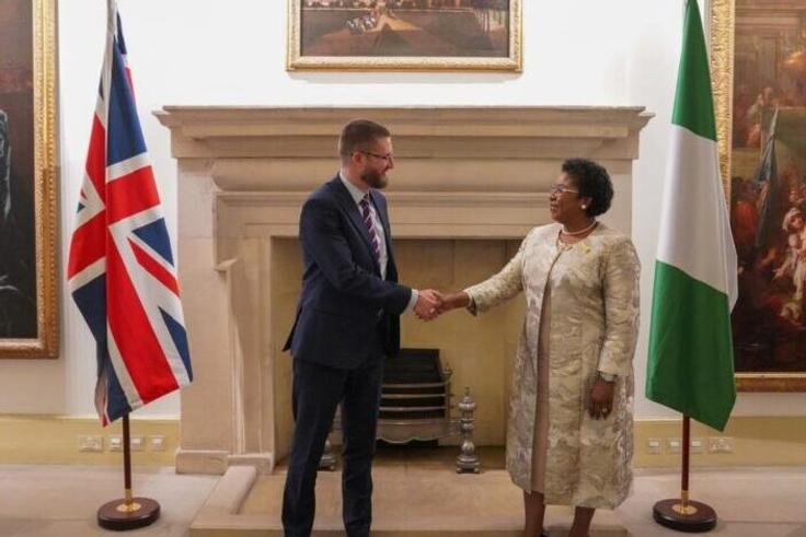 R-L: Nigeria's Head of Civil Service, Didi Walson-Jack, and her UK counterpart, Rt. Hon. Simon Case [NAN]