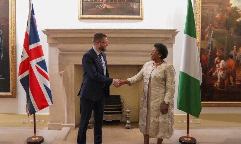 R-L: Nigeria's Head of Civil Service, Didi Walson-Jack, and her UK counterpart, Rt. Hon. Simon Case [NAN]