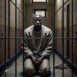 Man in prison [Image generated by Meta AI]