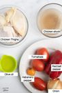 Chicken stew ingredients [LowCarbAfrica]