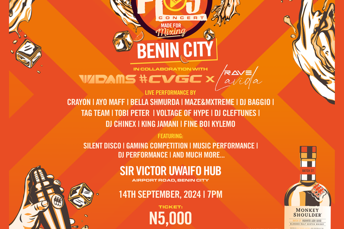 Get Ready, Benin City! Monkey Shoulder Press Play is coming your way!